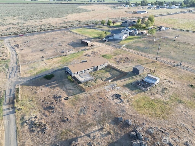 13576 NE Rd 10, Moses Lake, WA 98837 - aerial view of property and surrounding area featuring rural landscape