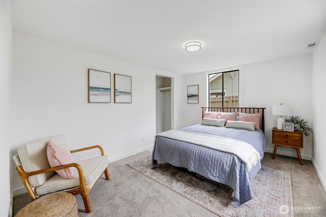 8010 Beverly Blvd Unit A, Everett, WA 98203 - carpeted bedroom with baseboards and a closet