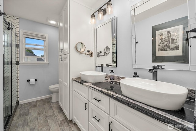 27772 213th Ct SE, Maple Valley, WA 98038 - full bathroom with double vanity and a shower stall