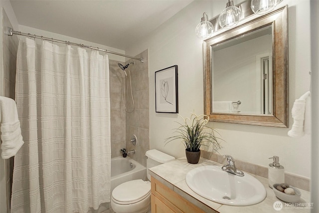 12019 NE 204th Pl Unit D303, Bothell, WA 98011 - full bathroom featuring vanity, shower / tub combo, and toilet