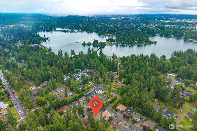 8122 104th Street Ct SW, Lakewood, WA 98498 - view of property location with a large body of water and a forest