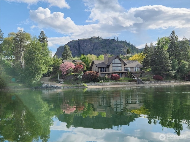 56 Westlake Rd, Oroville, WA 98844 - water view with a mountainous background