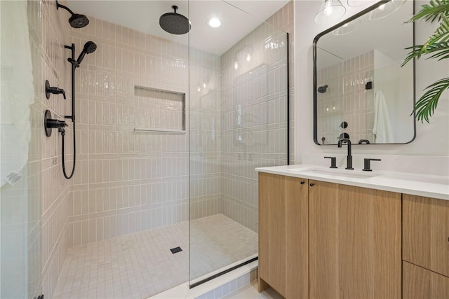 6730 21st Ave SW, Seattle, WA 98106 - full bathroom featuring a walk in shower and vanity