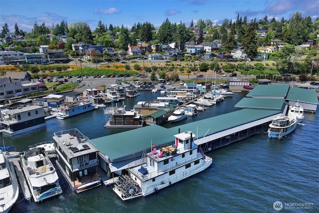 2401 N Northlake Way Unit B13, Seattle, WA 98103 - bird's eye view of a nearby body of water and a tree filled landscape