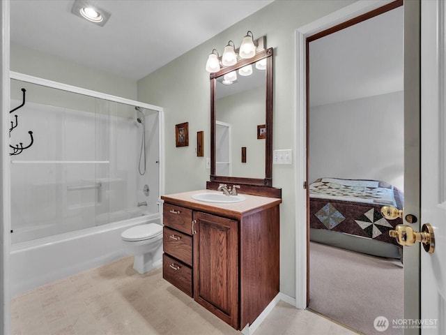 44611 SE 72nd St, Snoqualmie, WA 98065 - full bathroom with vanity, toilet, tub / shower combination, and ensuite bathroom