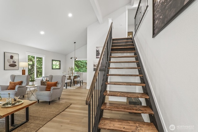 27302 NE 153rd Pl, Duvall, WA 98019 - staircase with wood finished floors and recessed lighting