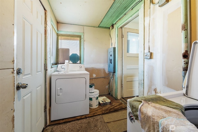 403 1st Ave S, Kent, WA 98032 - laundry room featuring washer / dryer and electric panel