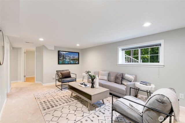 1703 NE 91st St, Seattle, WA 98115 - living room with recessed lighting and light colored carpet