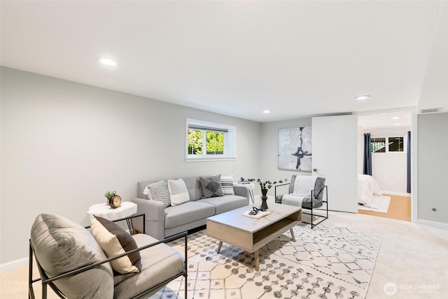 1703 NE 91st St, Seattle, WA 98115 - living room with recessed lighting and light colored carpet