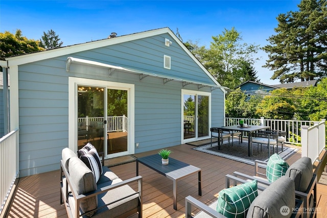 1703 NE 91st St, Seattle, WA 98115 - wooden terrace featuring outdoor dining space