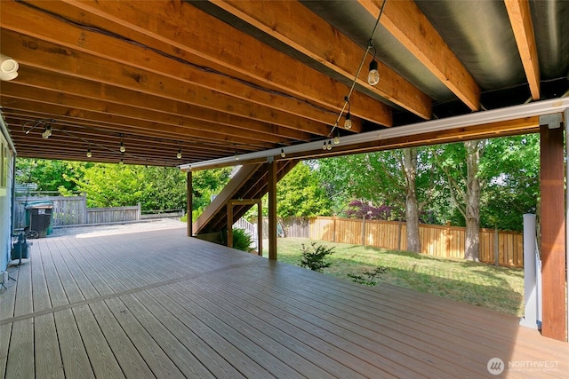 1703 NE 91st St, Seattle, WA 98115 - deck featuring a fenced backyard