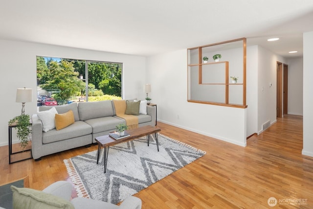 19716 81st Pl W, Edmonds, WA 98026 - living area featuring wood finished floors and recessed lighting