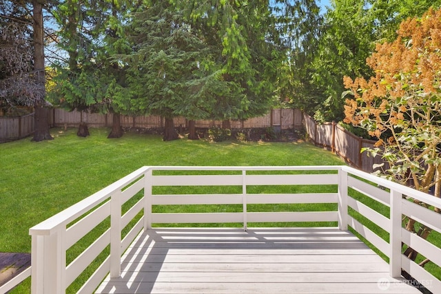 19716 81st Pl W, Edmonds, WA 98026 - wooden terrace with a fenced backyard