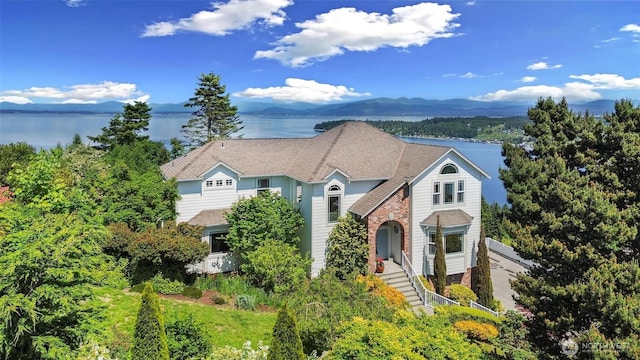 1048 Cassius Ct, Camano Island, WA 98282 - traditional home featuring a water and mountain view