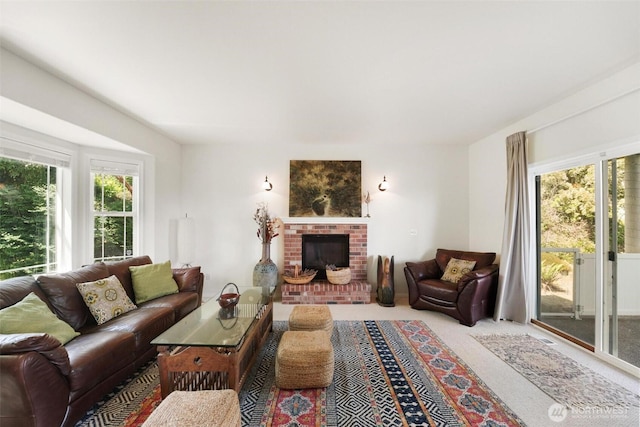 1048 Cassius Ct, Camano Island, WA 98282 - living room with a fireplace and carpet
