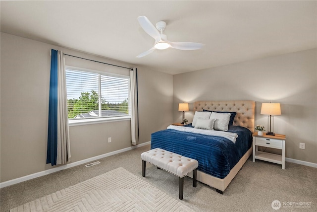 25701 204th Pl SE, Covington, WA 98042 - bedroom with carpet, baseboards, and ceiling fan