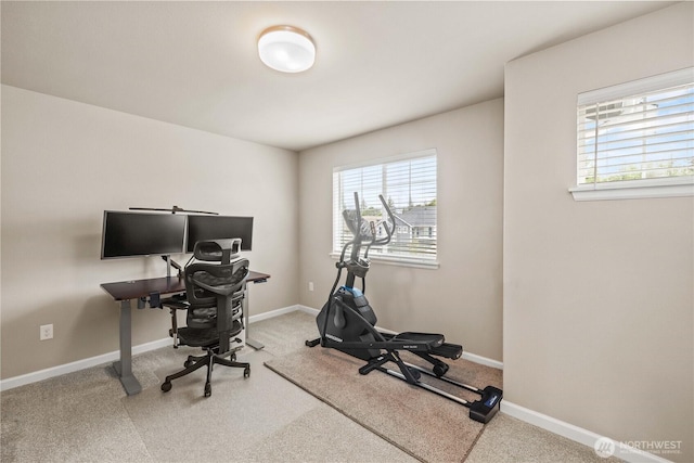25701 204th Pl SE, Covington, WA 98042 - carpeted home office featuring healthy amount of natural light and baseboards