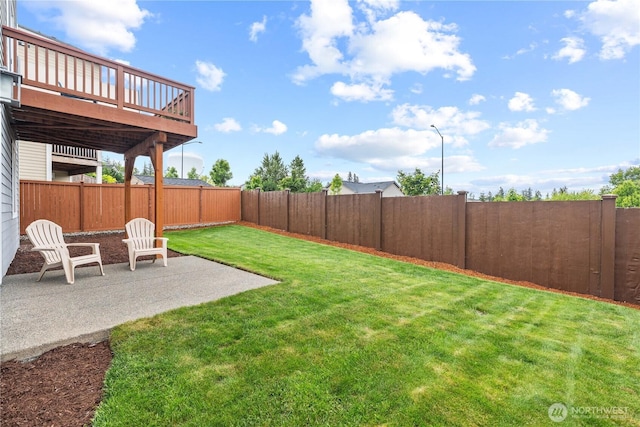 25701 204th Pl SE, Covington, WA 98042 - view of yard with a patio and a wooden deck