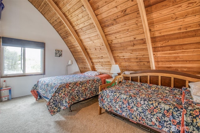 568 Cowlitz Ct SW, Ocean Shores, WA 98569 - carpeted bedroom featuring wooden ceiling