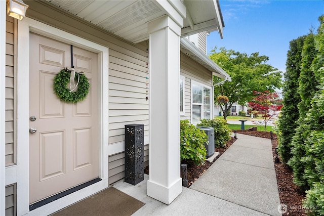 1317 60th St SE Unit A, Auburn, WA 98092 - view of exterior entry with central air condition unit