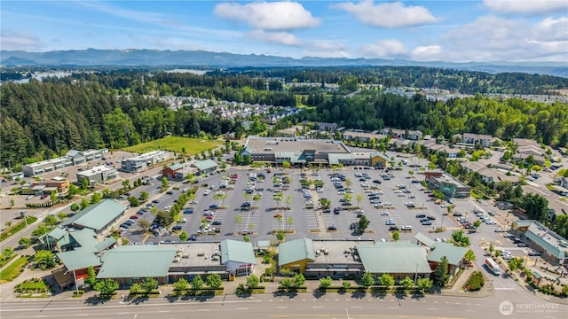 1317 60th St SE Unit A, Auburn, WA 98092 - drone / aerial view of a mountain backdrop and a heavily wooded area