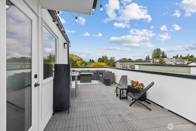 6055 7th Ave NW, Seattle, WA 98107 - view of patio featuring an outdoor living space