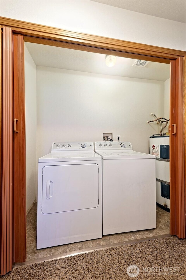 201 E Sleaford Rd, Shelton, WA 98584 - washroom with washing machine and clothes dryer and water heater