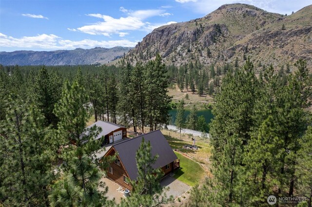 21 Oakes Dr, Tonasket, WA 98855 - view of mountain backdrop with a forest and a large body of water