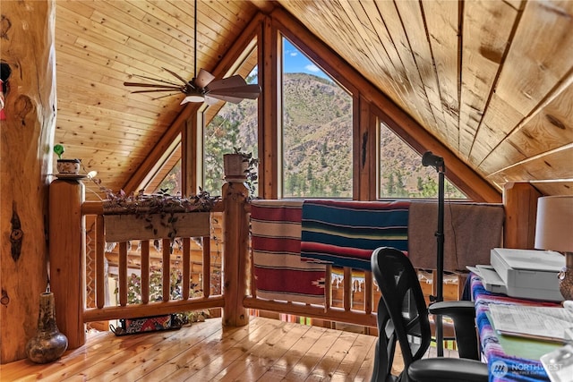 21 Oakes Dr, Tonasket, WA 98855 - sunroom / solarium with a mountain view, lofted ceiling, and plenty of natural light