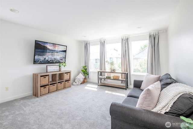 7117 Axis St SE, Lacey, WA 98513 - living area featuring carpet and baseboards
