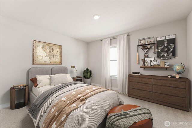 10532 135th Ave NE Unit 32, Kirkland, WA 98033 - bedroom featuring light carpet and baseboards