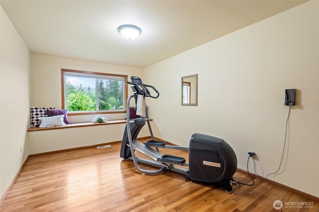 4239 Northridge Way, Bellingham, WA 98226 - workout room with wood finished floors and baseboards
