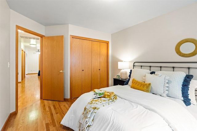 4239 Northridge Way, Bellingham, WA 98226 - bedroom featuring wood finished floors, a closet, and baseboards
