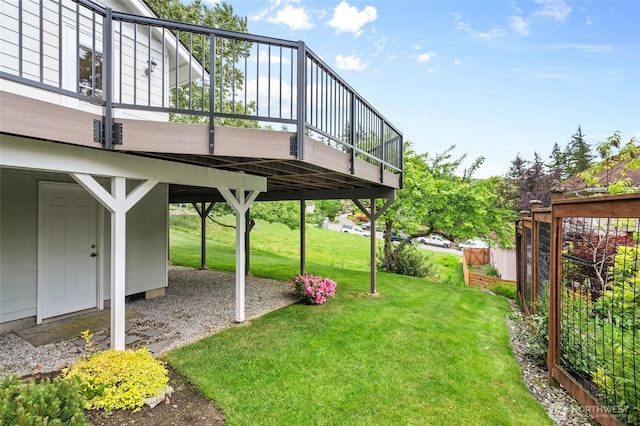 4239 Northridge Way, Bellingham, WA 98226 - view of green lawn featuring a wooden deck
