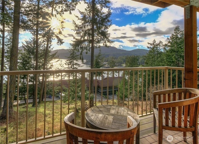 1917 Rosario Rd Unit 2104, Orcas Island, WA 98245 - balcony with a mountain view
