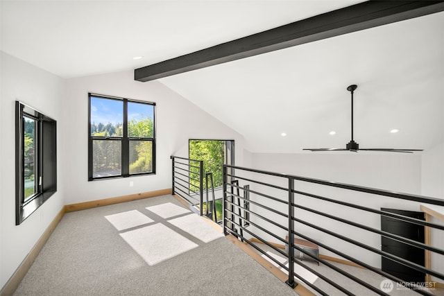 141 Pebble Beach Dr, Cle Elum, WA 98922 - corridor featuring baseboards, recessed lighting, and carpet