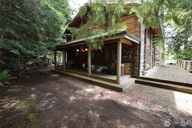 215 Marine Dr, Blakely Island, WA 98222 - view of deck