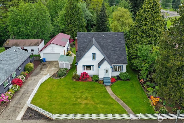 181 N 2nd St, Morton, WA 98356 - view from above of property