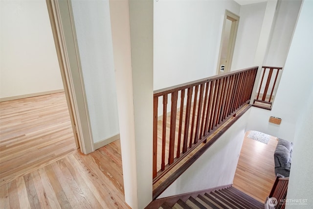 181 N 2nd St, Morton, WA 98356 - staircase featuring wood finished floors