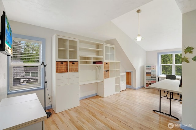 181 N 2nd St, Morton, WA 98356 - unfurnished office with light wood-type flooring and baseboards