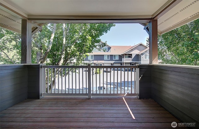 10800 SE 17th Cir Unit D50, Vancouver, WA 98664 - wooden terrace with a residential view
