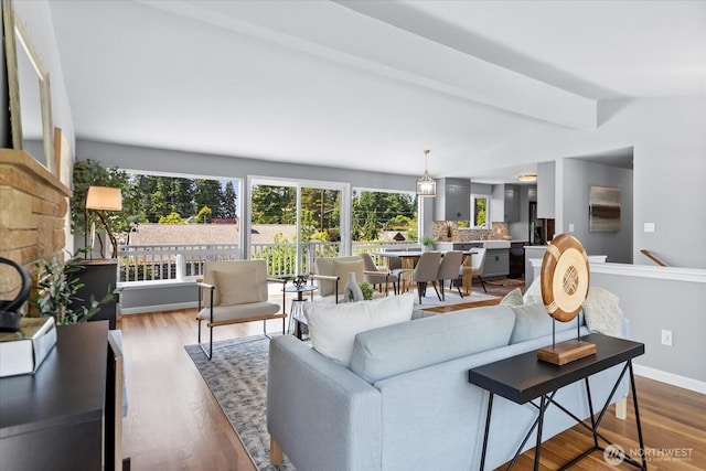 22606 87th Ave W, Edmonds, WA 98026 - living room with wood finished floors and baseboards