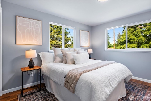 22606 87th Ave W, Edmonds, WA 98026 - bedroom with baseboards and wood finished floors