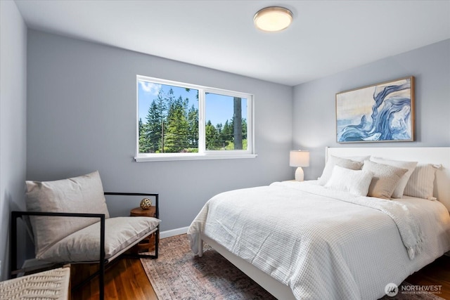22606 87th Ave W, Edmonds, WA 98026 - bedroom featuring wood finished floors and baseboards