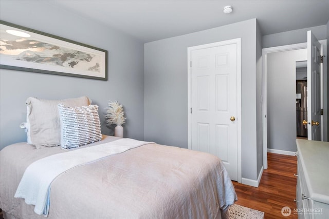 22606 87th Ave W, Edmonds, WA 98026 - bedroom featuring dark wood finished floors and baseboards