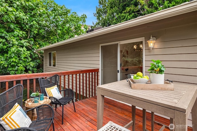 3816 NE 110th St, Seattle, WA 98125 - view of wooden deck