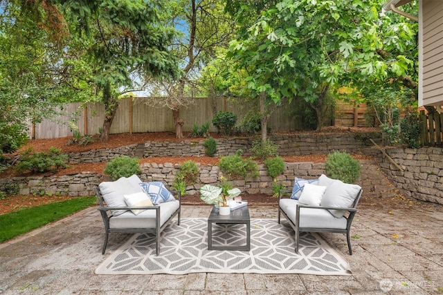 3816 NE 110th St, Seattle, WA 98125 - fenced backyard featuring an outdoor living space and a patio