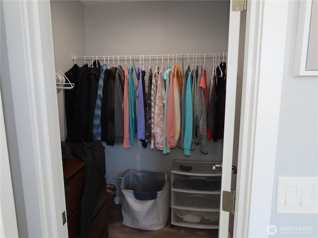 417 Riviera St SW, Ocean Shores, WA 98569 - spacious closet featuring wood finished floors