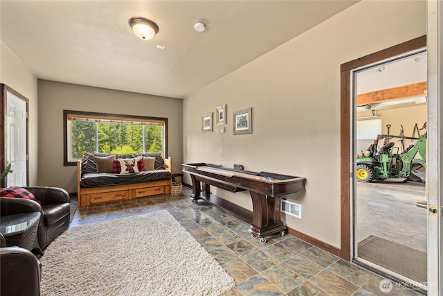 1751 Stone Ridge Dr, Cle Elum, WA 98922 - sitting room featuring baseboards and dark stone finish floors