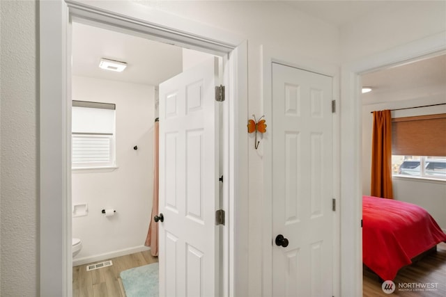 1123 Mather Dr, Moses Lake, WA 98837 - hall with light wood-style floors and baseboards